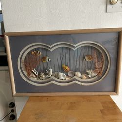 Wall Art - Glass Enclosed Bottom Of Ocean Scene