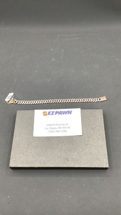 10kt diamonds Cuban link bracelet