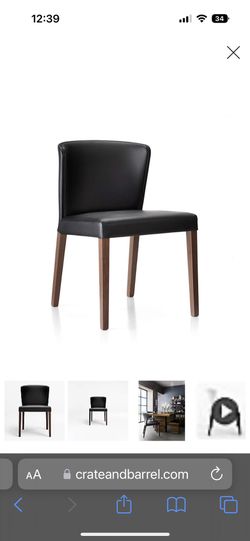 Crate And Barrel Leather Chairs