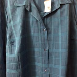 Se Vende Blusa Nueva De Mujer Color Azul Talla 1x