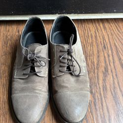 Men’s Clarks Denton Cap Lace Up Oxfords, Brown Size 9.5
