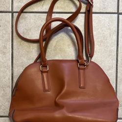 A New Day Satchel Beige Handbag, Medium Size Purse