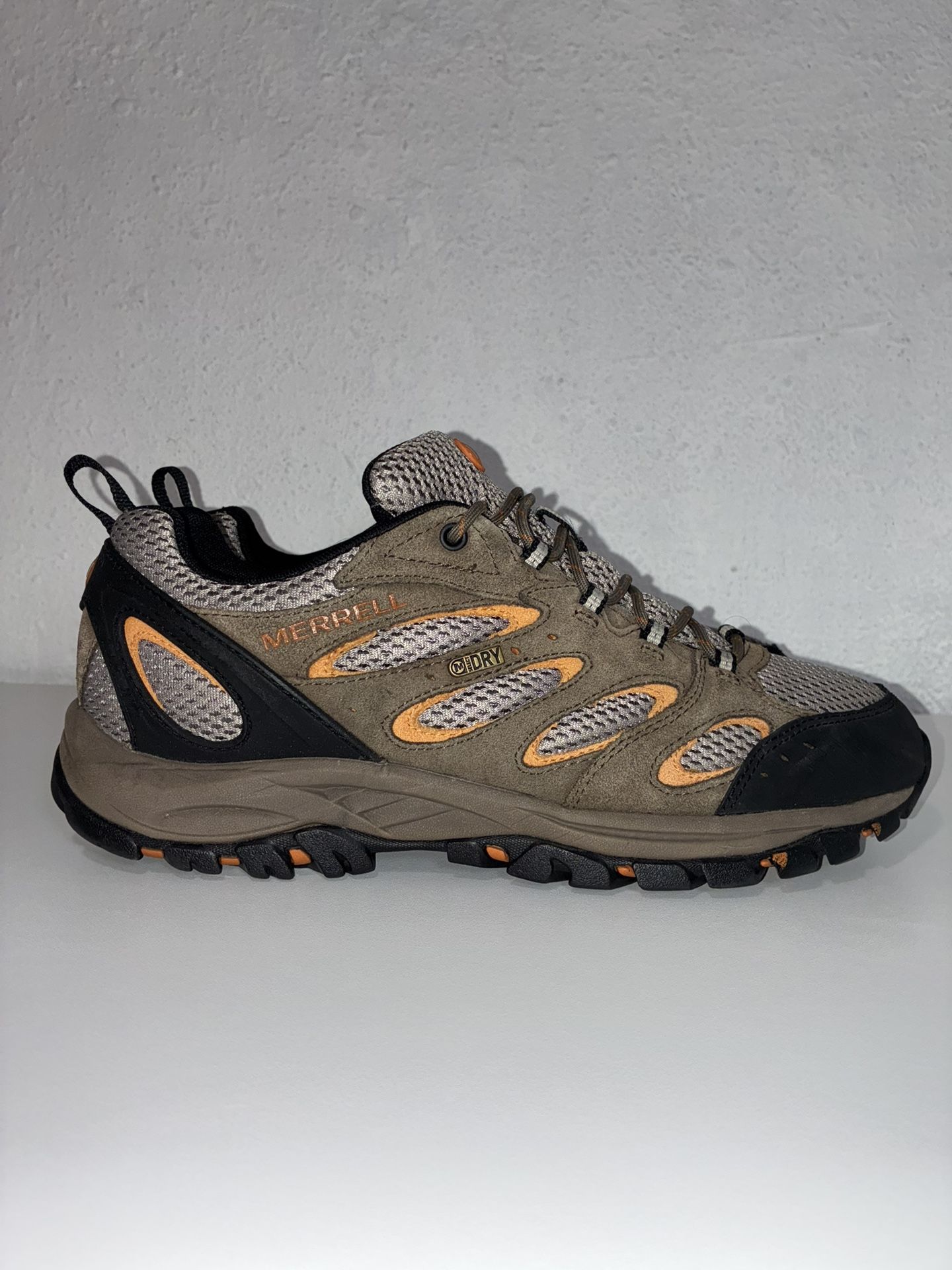 Merrell Select Dry Men's Size 10 Brown Leather Hiking Outdoor Trail Shoes