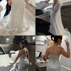Silver Prom Dress
