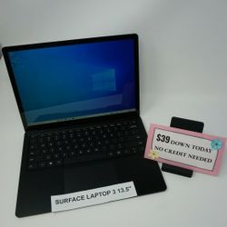 Microsoft Surface Laptop 3 13.5 inch  Core I7 16GB RAM 256GB - $39 Down To Take It Home 