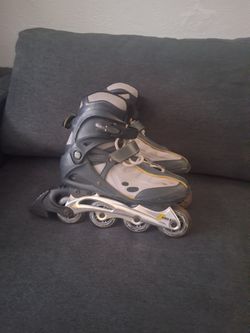 Inline Rollerblades Gray and Yellow