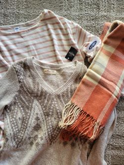 Brand New Fall Sweaters And Scarf