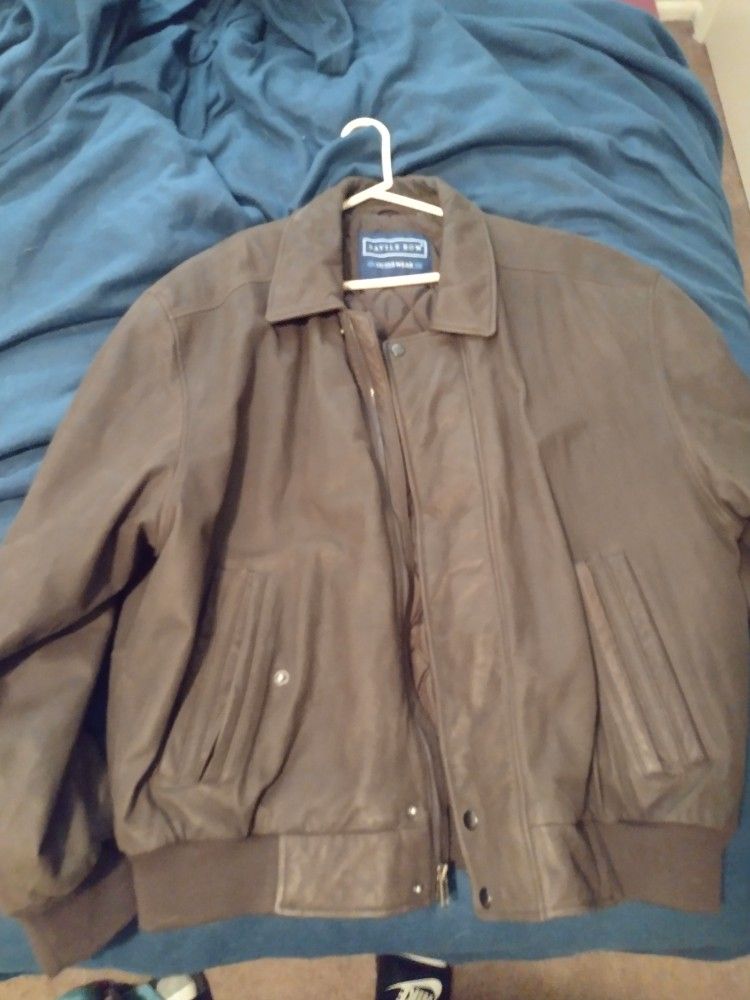 Saville Row Leather Jacket XL