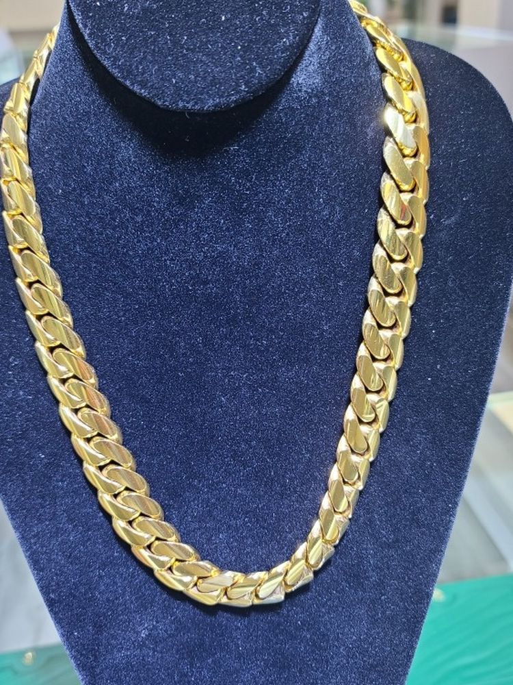 Cuban Link Chain Half A Kilo 10k Gold 24 Inches