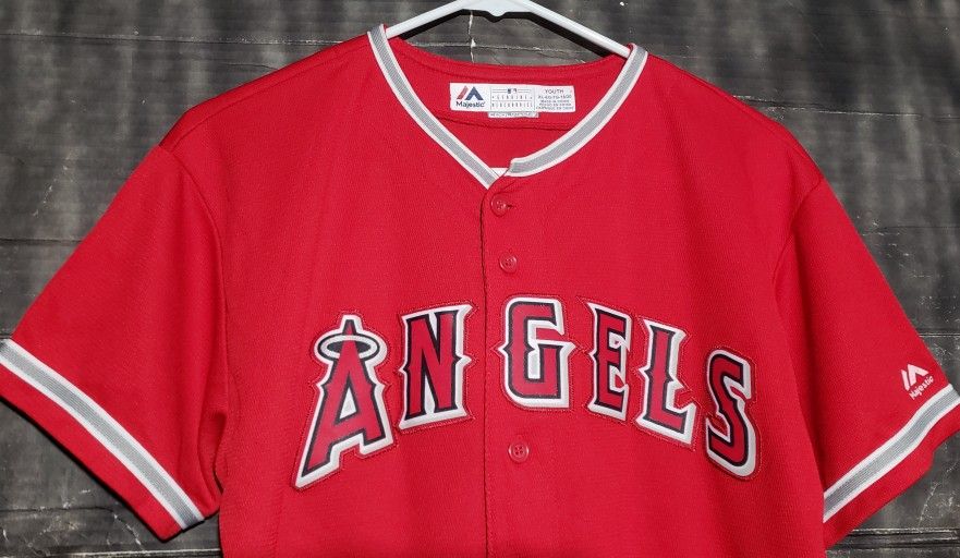 Majestic Anaheim Angels Trout #27 jersey youth size XL 18/20