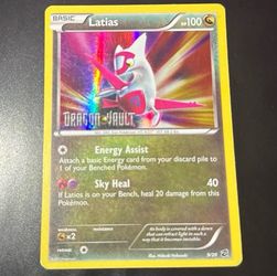 Latias Dragon Vault stamped 9/20 Promo Blister 2012 cards released HoloFoil