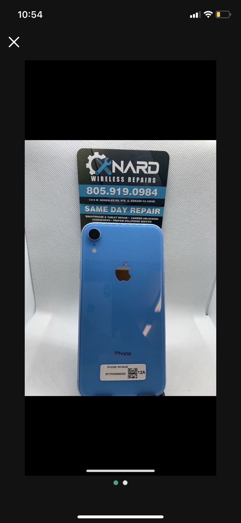 iPhone XR 64GB unlocked$370