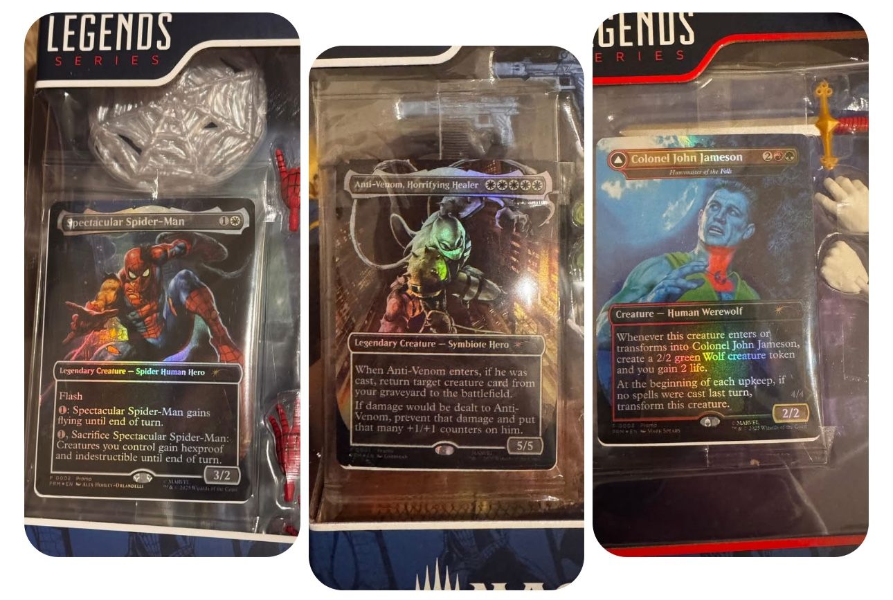 Magic The Gathering Spider-Man 2025 Marvel Legends Lot