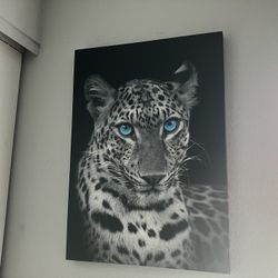  Blue Rose, Light White, Gray Leopard Bedroom And Bathroom Decorations