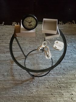 Ear Buds N Small Clock
