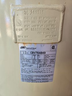 Ingersoll Rand 80 Gallon Air Compressor Tank 2475N7.5-V 2021