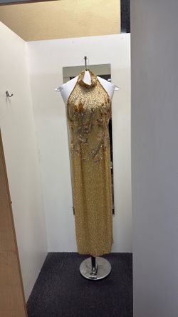 Exquisite Sequined Hand Sewn Gown