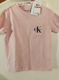 Boys Pink Calvin Klein Shirt