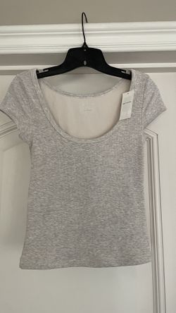 New Hollister Gilly Hicks Juniors Crop Top - Grey - M