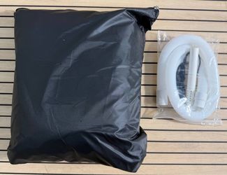 SIHAIAN 15Ft Round Above Ground Pool Cover w/ Auto Drain Oxford Fabric
