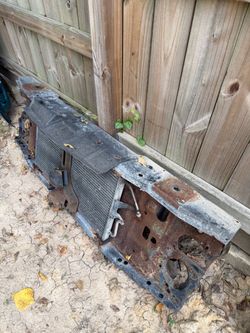 Vintage Car Radiator Support with Radiator