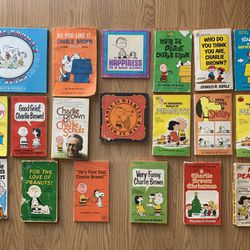19 (Vintage) Charlie Brown, Peanuts, Snoopy (hardbacks and paperbacks)