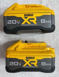 Dewalt 20V MAX XR POWER-Pack Lithium-Ion 8.0Ah Battery (2-Pack)