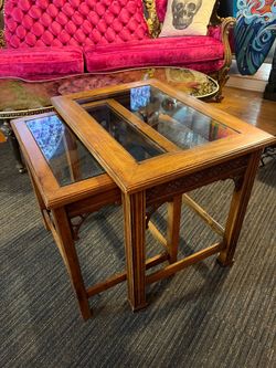 Chinese Chippendale nesting tables