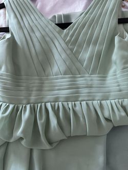 Girls Light Green Dress 