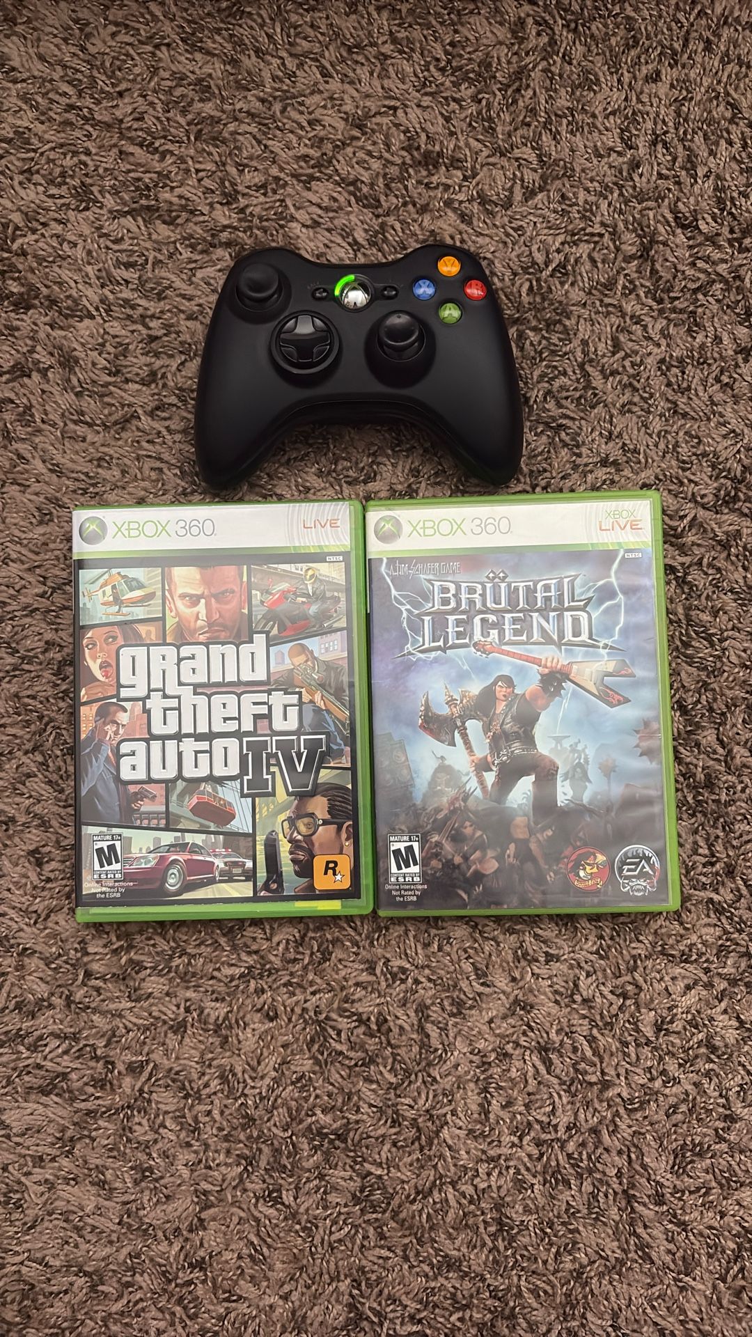 xbox 360 games and controller