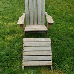 Adirondack Chair & Footrest