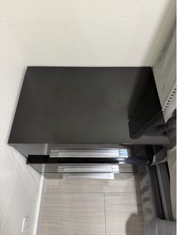 Black nightstand