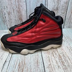 Nike Air Jordan Pro Strong Gym Black- Red- White Sz 7y Shoes Sneakers 407285-601