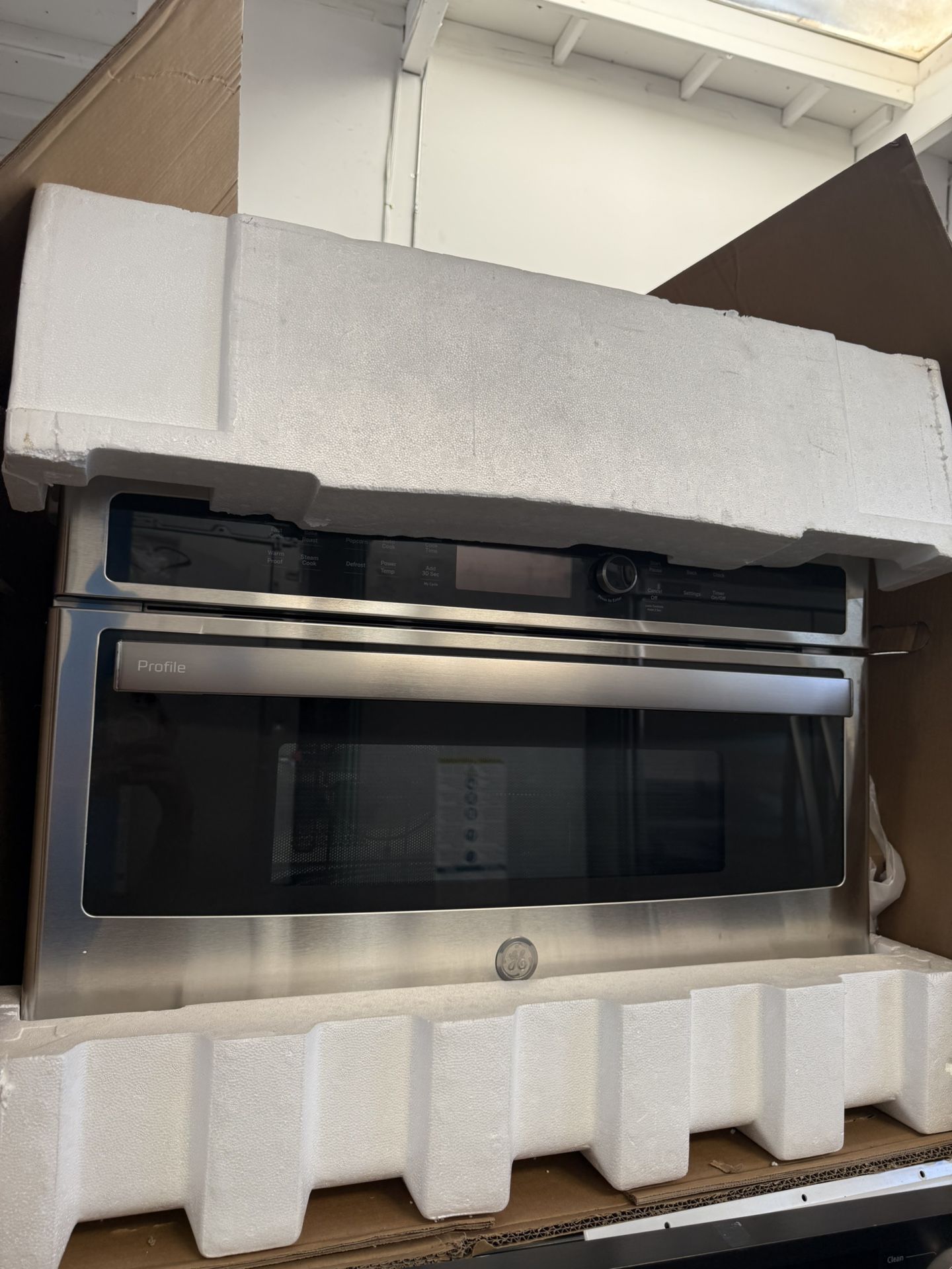 New GE Profile 30 Inch Drop Down Built In Microwave
