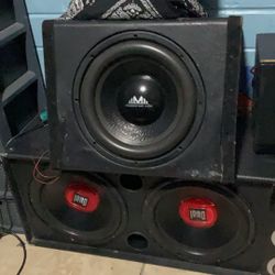 3 12” Subwoofers All Very Good Condition.