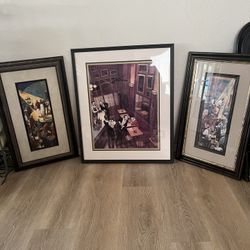 Trio Of Framed Pictures