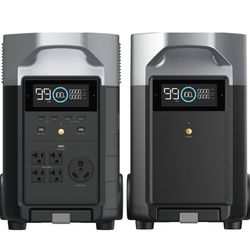 EF ECOFLOW 7.2kWh Portable Power Station: DELTA Pro with Extra Battery, 120V Lifepo4 Battery Backup with Expandable Capacity, Solar Generator for Home