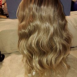 Blonde Wavy Synthetic Hair #41