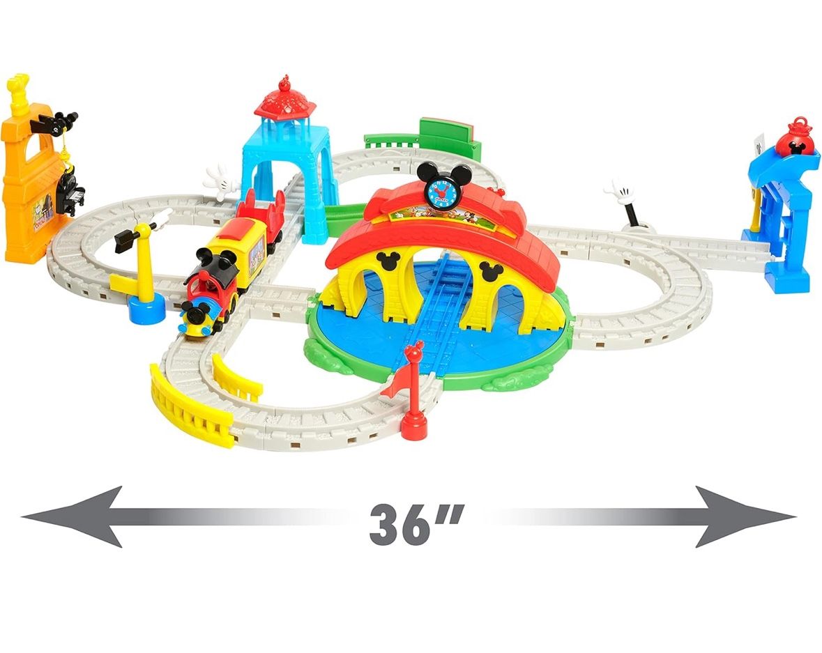 Mickey Mouse Kids Train Set With Tracks 