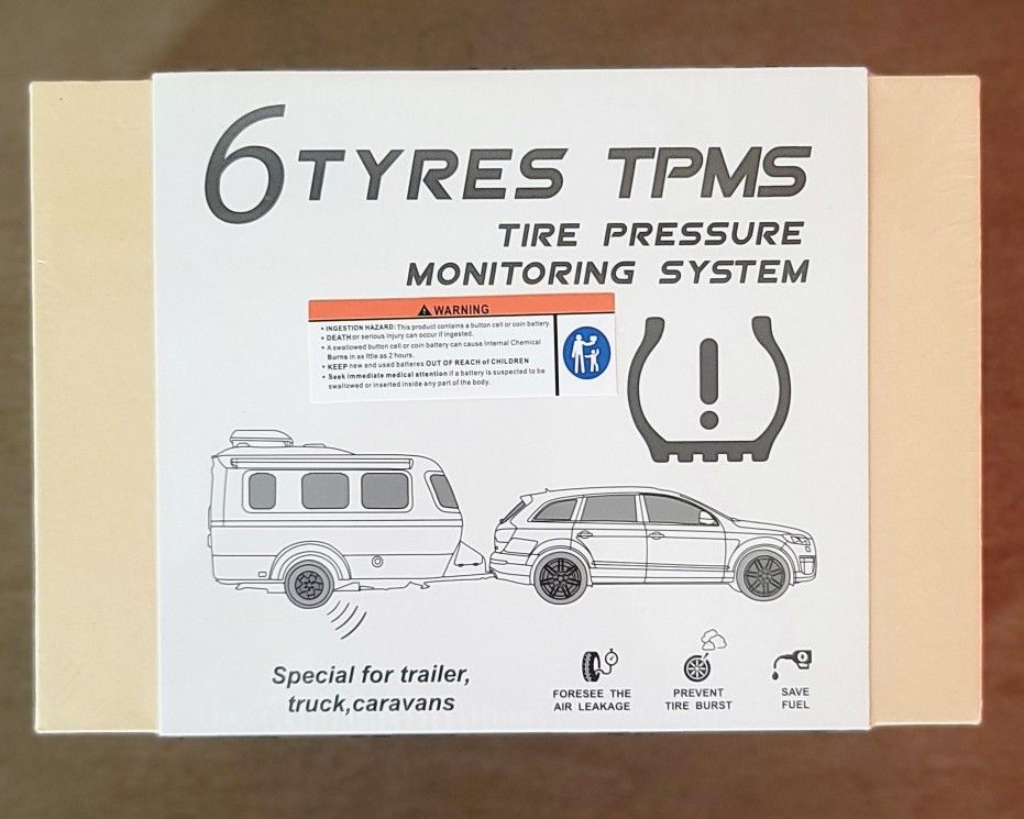NEW! RV,trailers,rigs ETC tire Pressure Monitoring System, Real-time Display tire Pressure and Temp