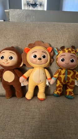 CoComelon JJ Animal Costume Plush Dolls Set of 3
