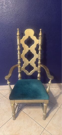 Antique Spanish Revival Throne Chair