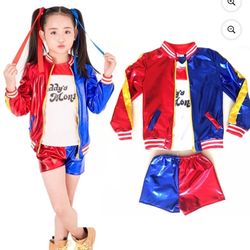 Girls Harley Quinn/Joker Costume 