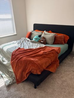 King Sized, Upholstered Bed Frame