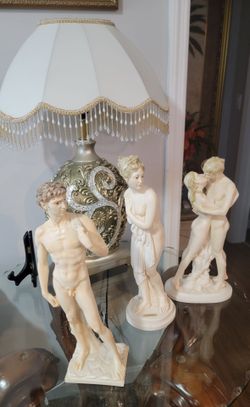 Classical Figurine Sculptures Set of 3