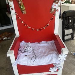 santa clause chair decoration