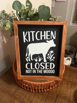 New Cute Kitchen Wall Sign