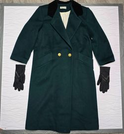 Abrigo Forecaster of Boston 100% Lana Mujer 11/12 Petite Verde