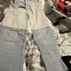 pac sun jeans denim blue light and dark 