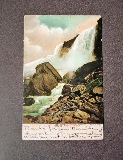 1910 Rock of Ages Niagara Falls New York Antique Collectible posted Postcard A-1